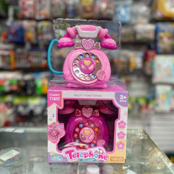 Teléfono musical rosado