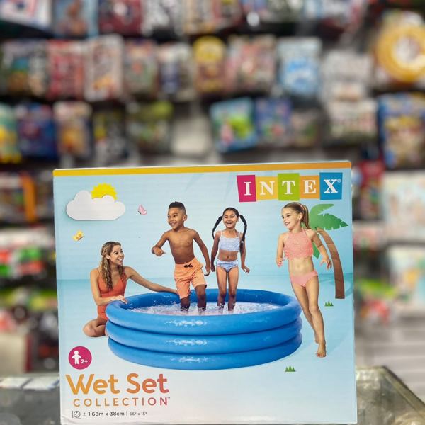 Piscina inflable Intex de 3 anillos azul