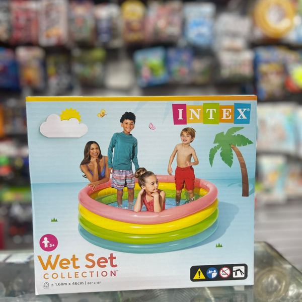 Piscina inflable Intex arcoíris de 3 anillos
