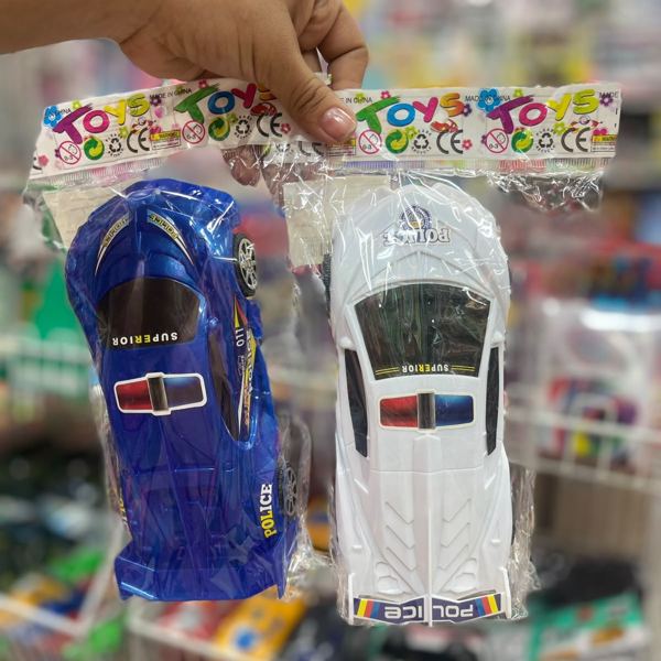 Set de 2 carros de policía de impulso