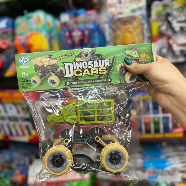 Carro dinosaurio armable