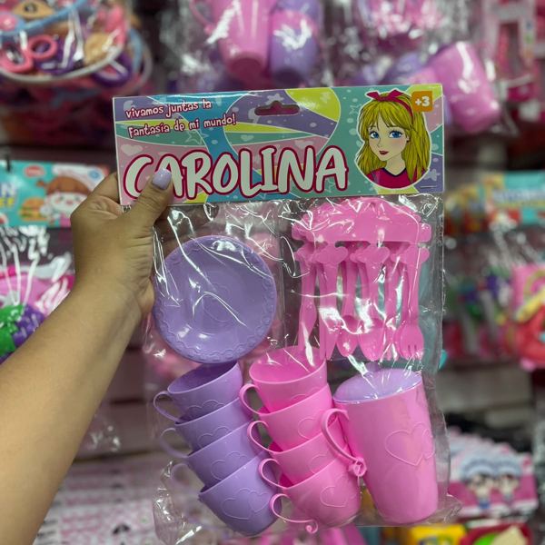 Juego de té Carolina en bolsa