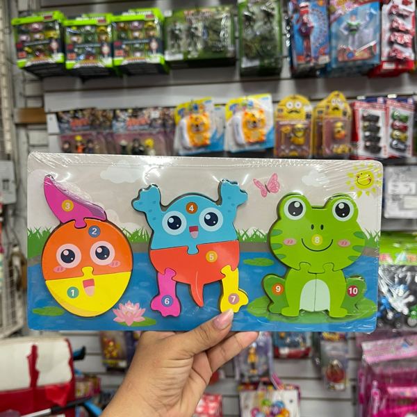 Rompecabezas de madera de animales