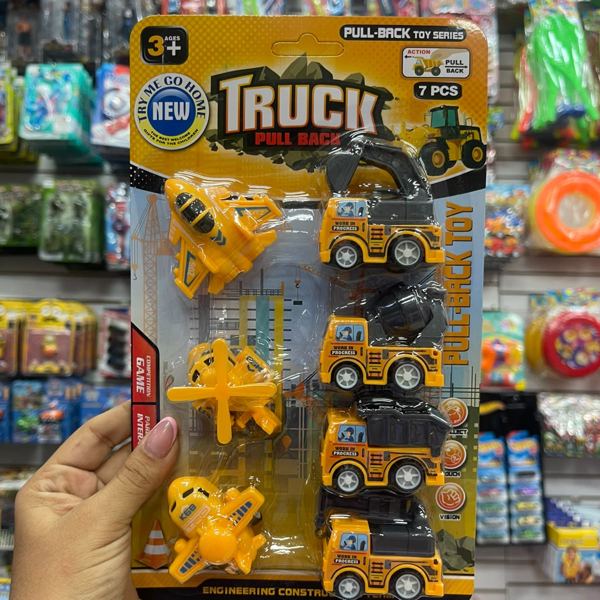 Set de vehículos de construcción de impulso