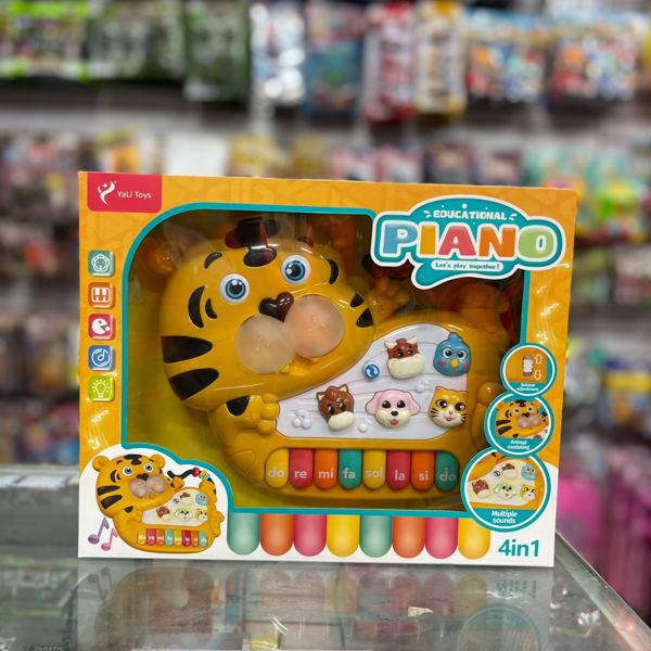 Piano musical tigre 4 en 1