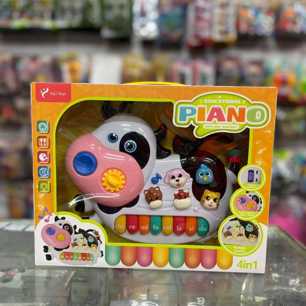 Piano musical vaca 4 en 1