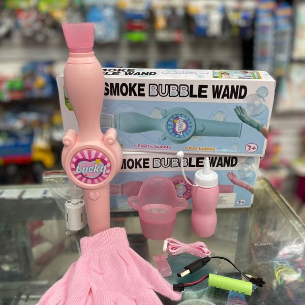 Varita de burbujas con humo