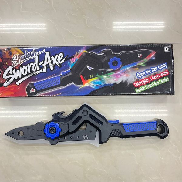 Hacha espada de juguete con luz