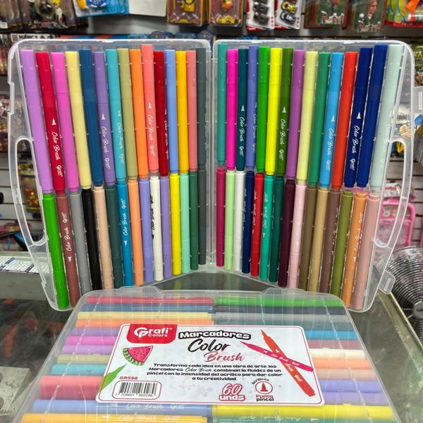 Estuche de marcadores de colores grande