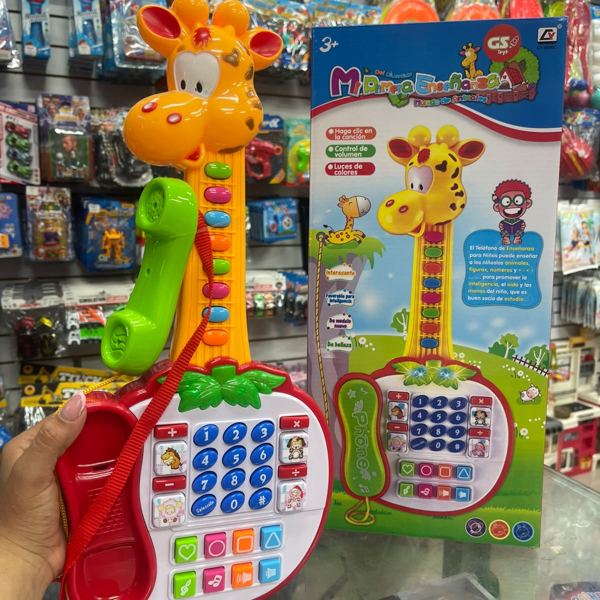 Teléfono musical jirafa