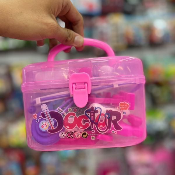 Maletín de doctor rosado