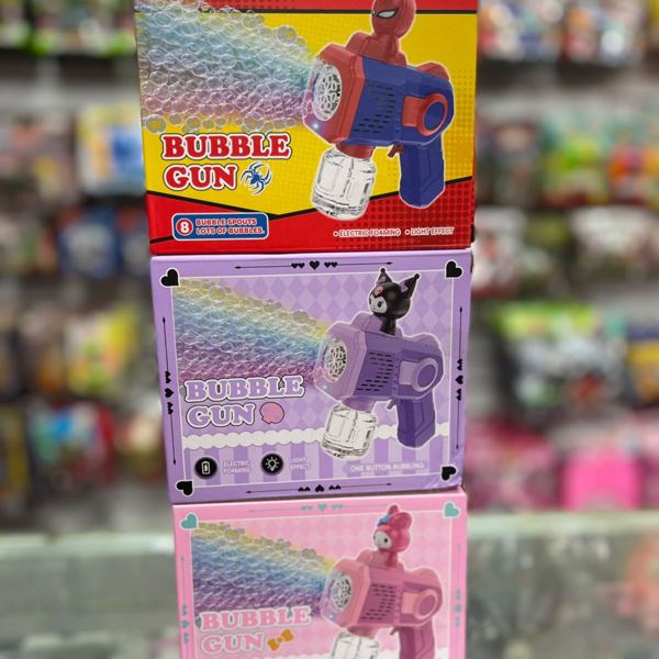Pistola de burbujas de personajes