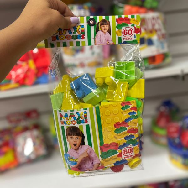 Bolsa de bloques de construcción grandes