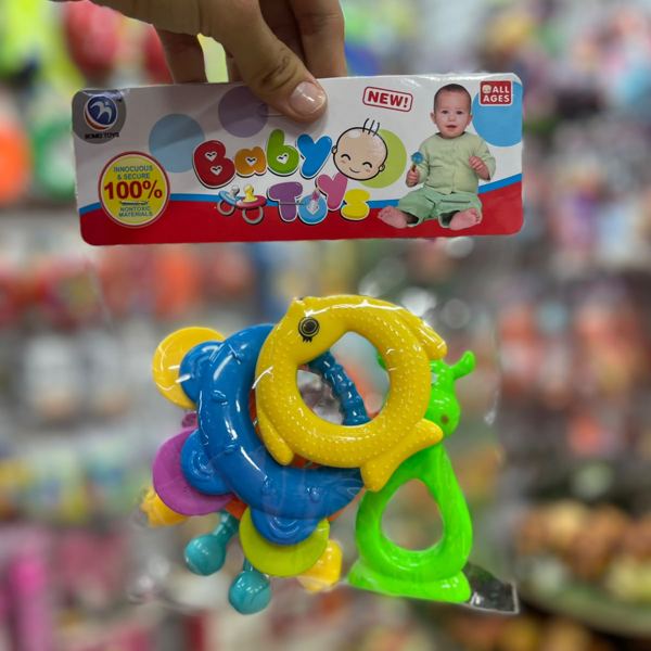 Sonajeros y mordedores para bebé