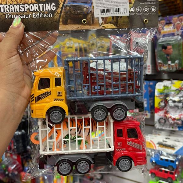 Camiones de transporte de dinosaurios