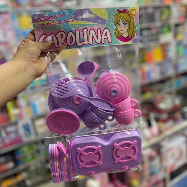 Juego de té Carolina con portavasos
