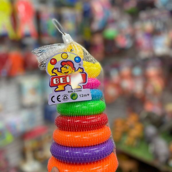 Torre de aros con payaso
