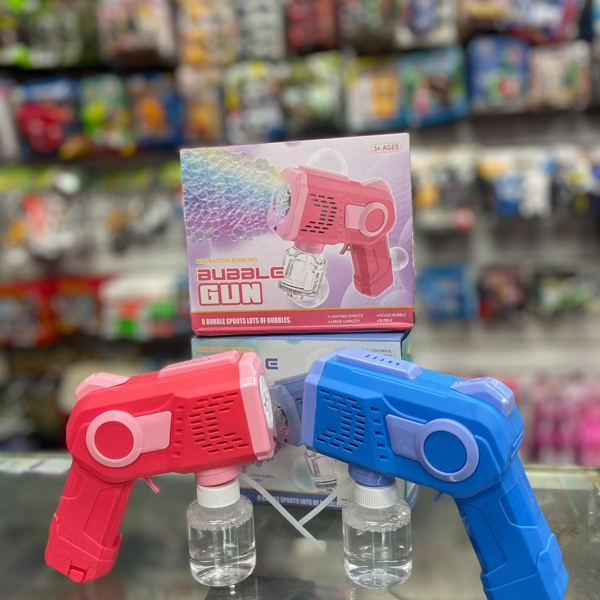 Pistola de burbujas de colores