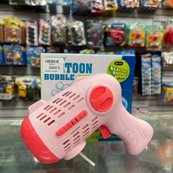 Pistola de burbujas rosada Toon