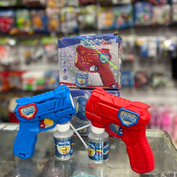 Pistola de burbujas con luz