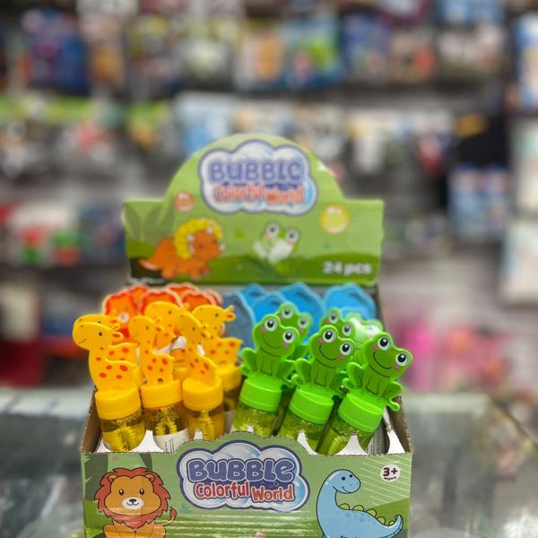 Burbujeros de animalitos en exhibidor