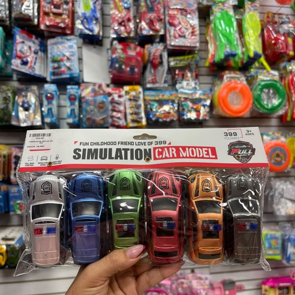 Set de carros a escala Simulation