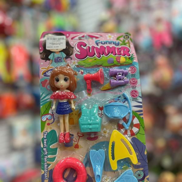 Set de playa con muñeca Funny Summer