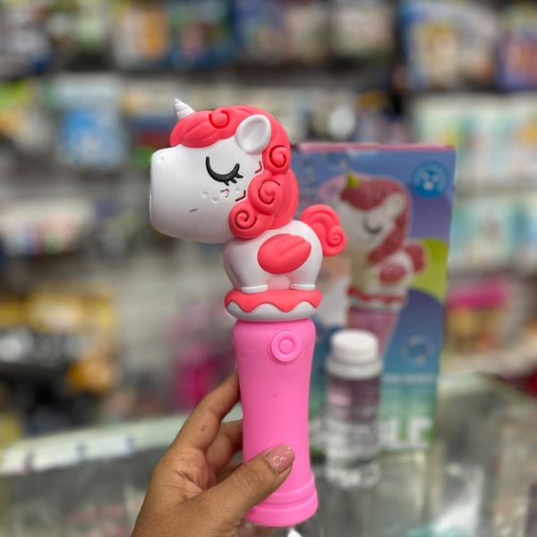 Burbujero unicornio con luz